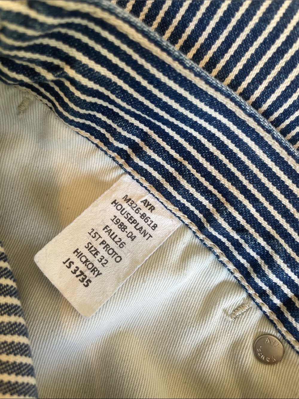 AYR Houseplant Pant in Hickory Stripe - Picture 7 of 9